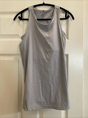 Activewear Light Gray Racerback Performance Tank
